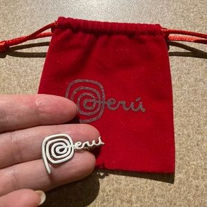 Peru Sterling Silver Brooch, Pin, Marked 950, Souvenir, Gift, Academia, NWOT